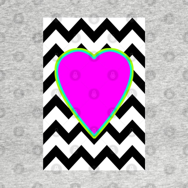 Chevron Heart by MAMMAJAMMA